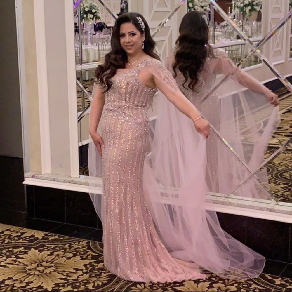 Beautiful custom made Terani gown